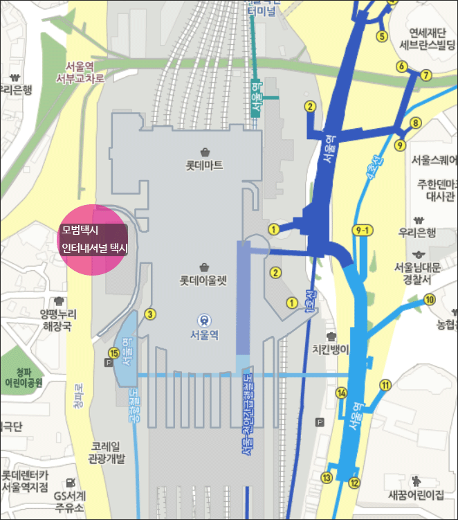 서울역-인터내셔널-모범-택시-승강장