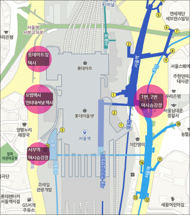 서울역-택시-승강장-전체-지도